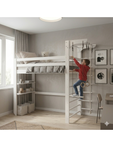 Kinderbett mit Sprossenwand – Schlaf, Spiel und Bewegung in einem Kinderbett mit Sprossenwand – Schlaf, Spiel und Bewegung in einem