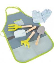  Set: Schürze mit Gartengeräten