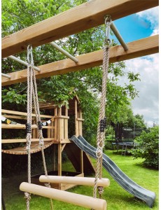 Skateboard-Schaukel – Robuste Holzschaukel für Kinder