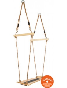 Skateboard-Schaukel – Robuste Holzschaukel für Kinder