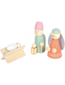 Holzkrippe „Weihnachtsgeschichte“ – Figuren-Set für Kinder ab 3 Jahren