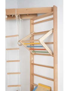 Eck-Kletterwand aus Massivholz – Ihr Familiensportbereich für Zuhause